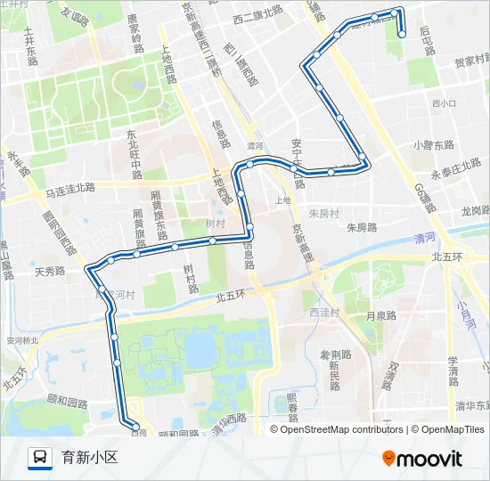 393 Bus Line Map