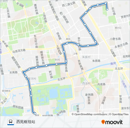 公交393路的线路图