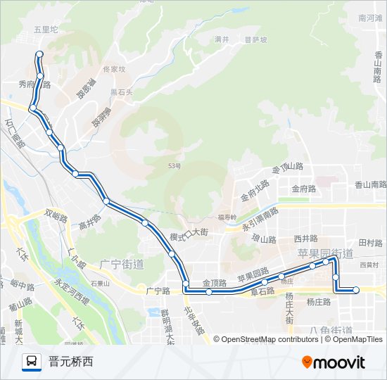 396 bus Line Map