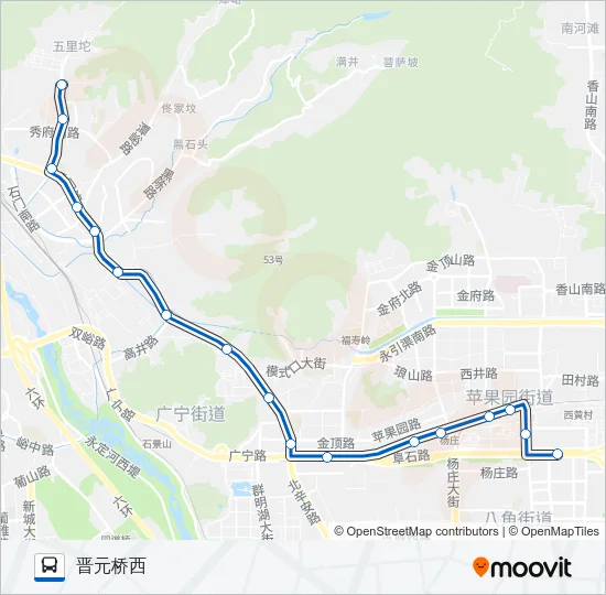 396 Bus Line Map