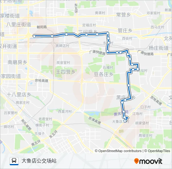 397 Bus Line Map