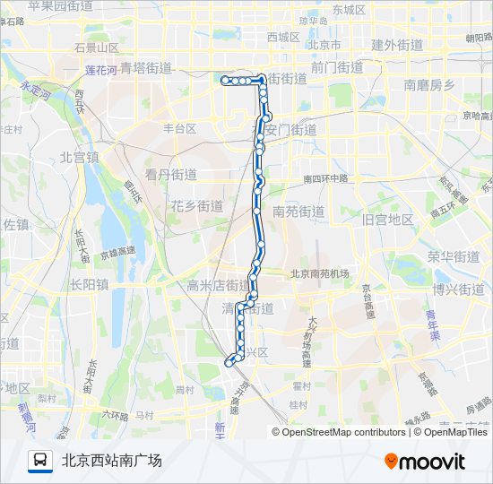 公交410路的线路图