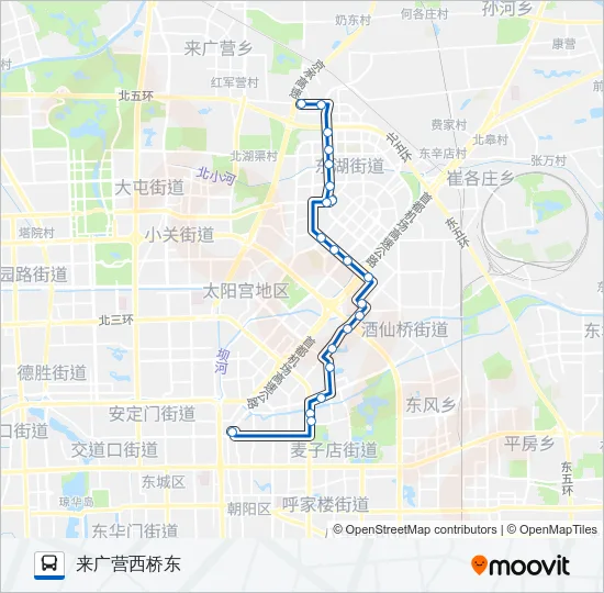 416 Bus Line Map
