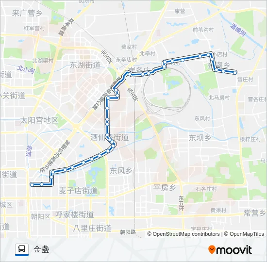 418 Bus Line Map