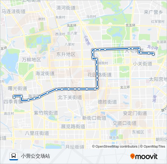公交425路的线路图