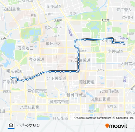 425 Bus Line Map