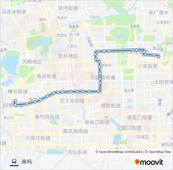 425 Bus Line Map