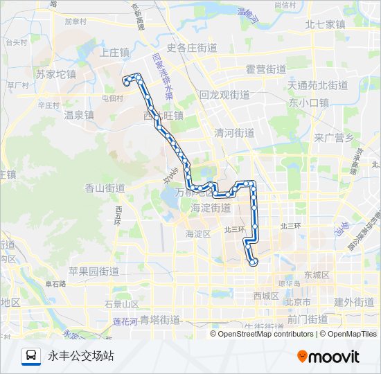 438 bus Line Map