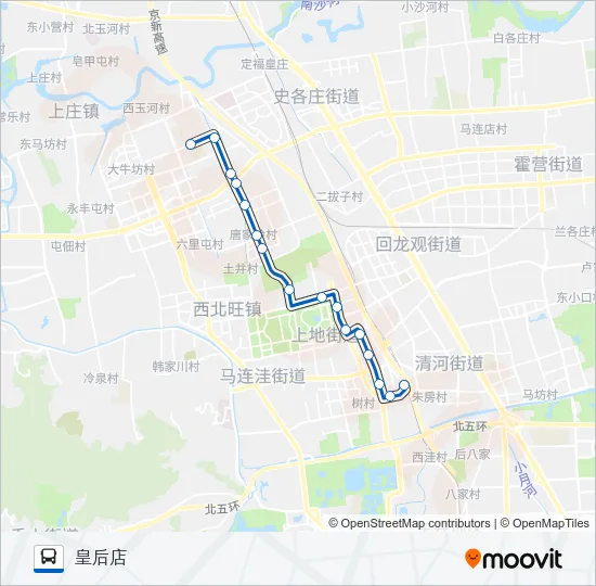 447 Bus Line Map