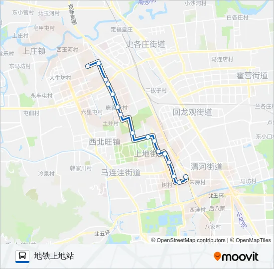 447 Bus Line Map