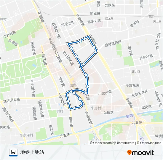 448 Bus Line Map