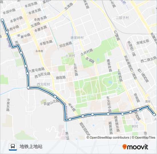 公交449路的线路图