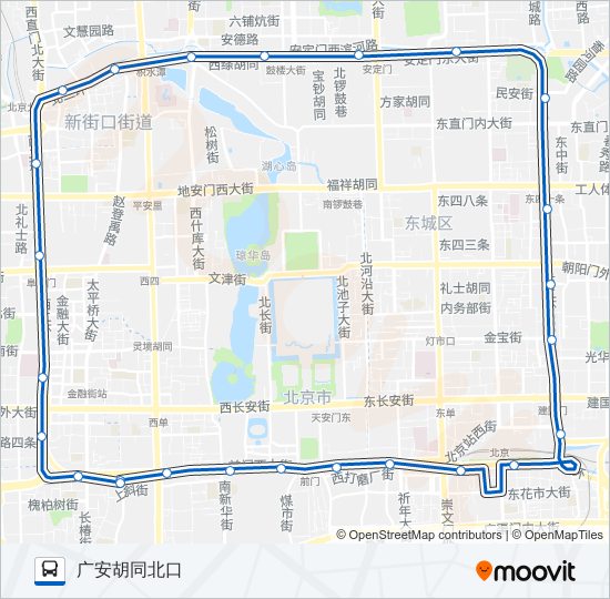 公交44外路的线路图