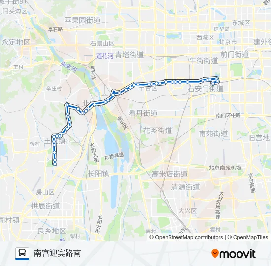 458 Bus Line Map