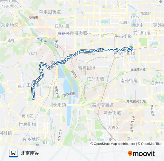 458 Bus Line Map