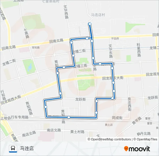 460 Bus Line Map
