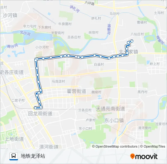 463 Bus Line Map