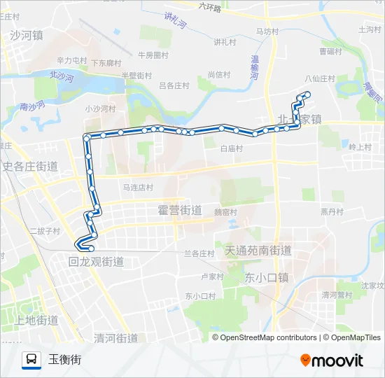 463 Bus Line Map