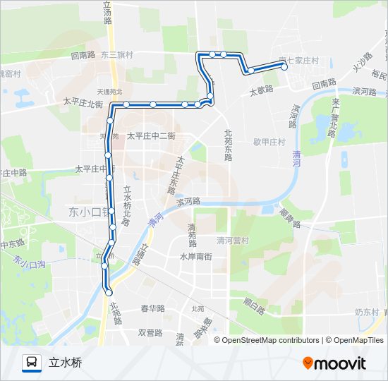 公交465路的线路图