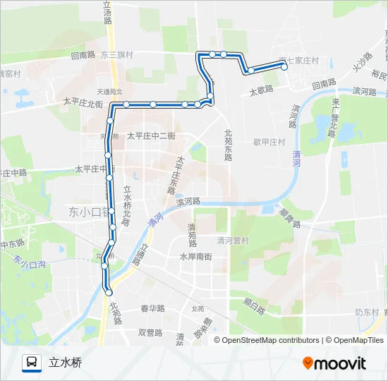 公交465路的线路图