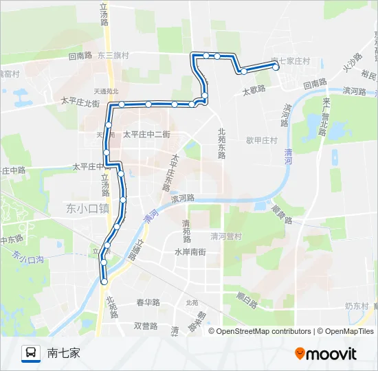 465 Bus Line Map