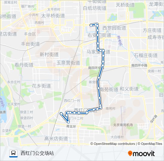 公交474路的线路图
