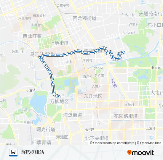 公交476路的线路图