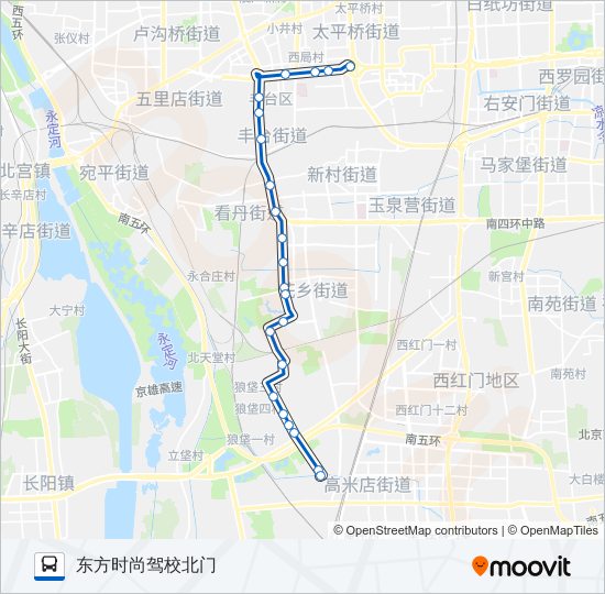 480 bus Line Map