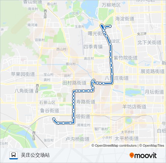 公交481路的线路图