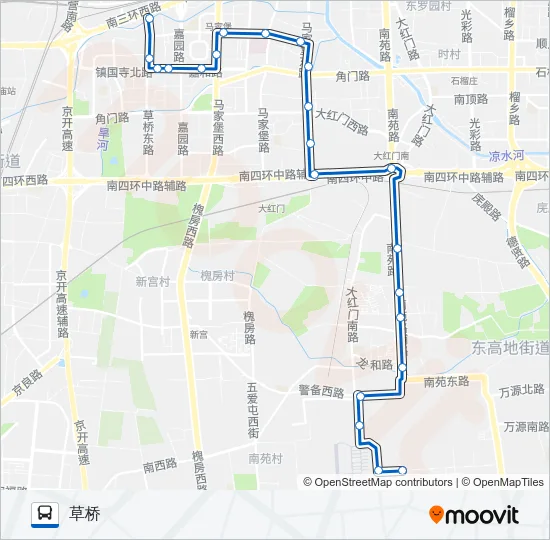 501 Bus Line Map