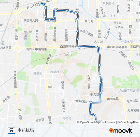 501 bus Line Map