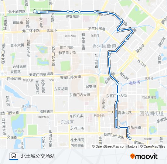 公交515路的线路图