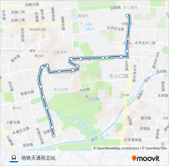 520 Bus Line Map