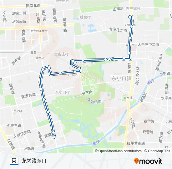 520 Bus Line Map