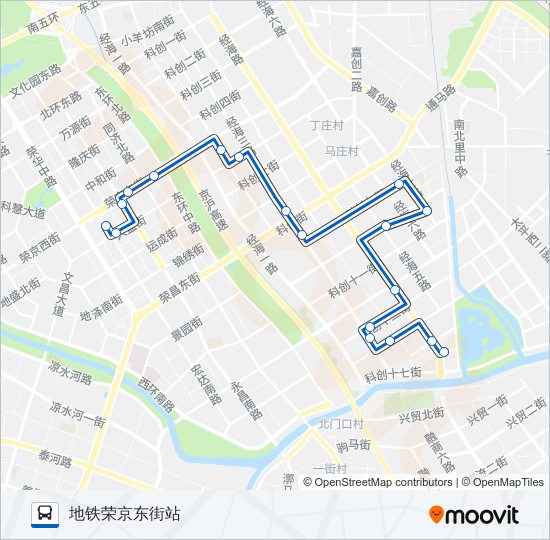 公交523路的线路图