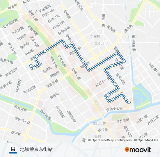 523 Bus Line Map