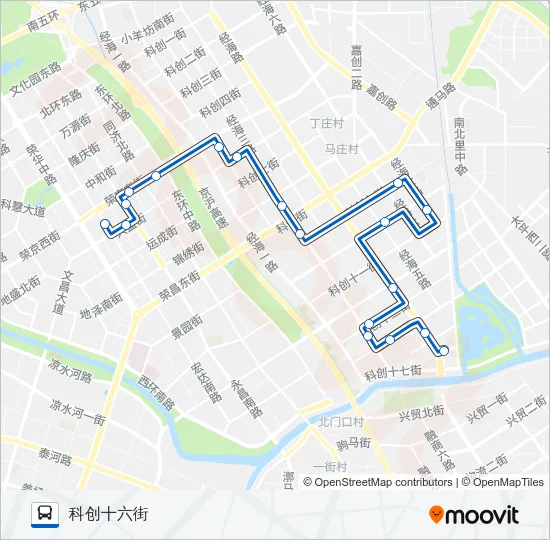 523 Bus Line Map