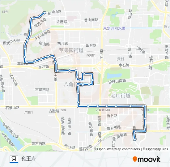 527 Bus Line Map