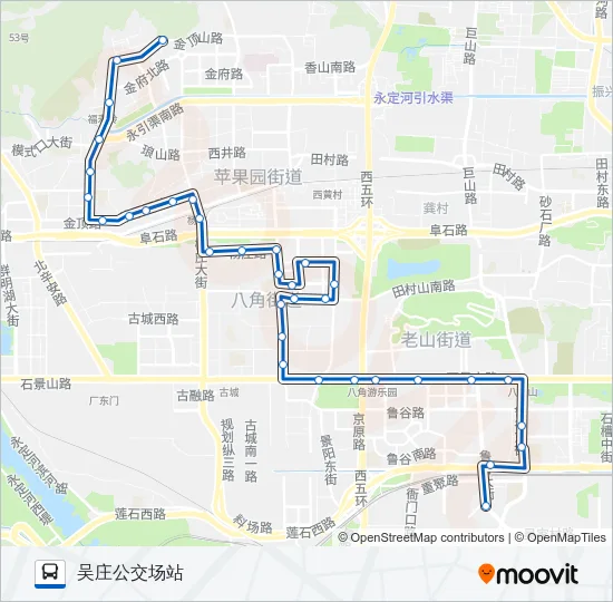 527 Bus Line Map