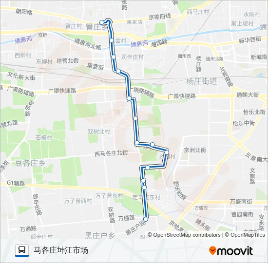 532 Bus Line Map
