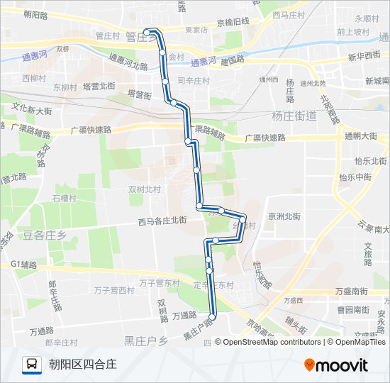 公交532路的线路图