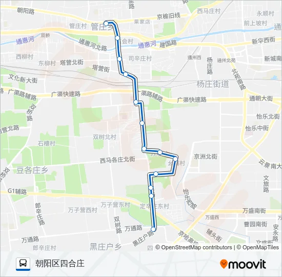 532 Bus Line Map