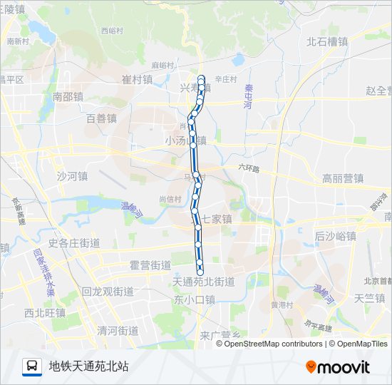公交537路的线路图