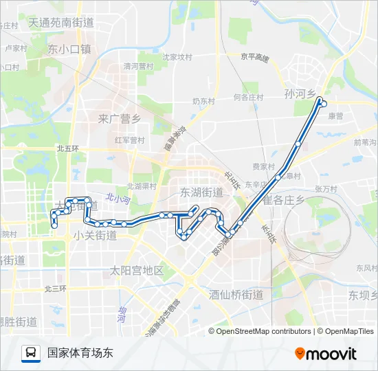 538 Bus Line Map