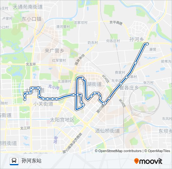 公交538路的线路图