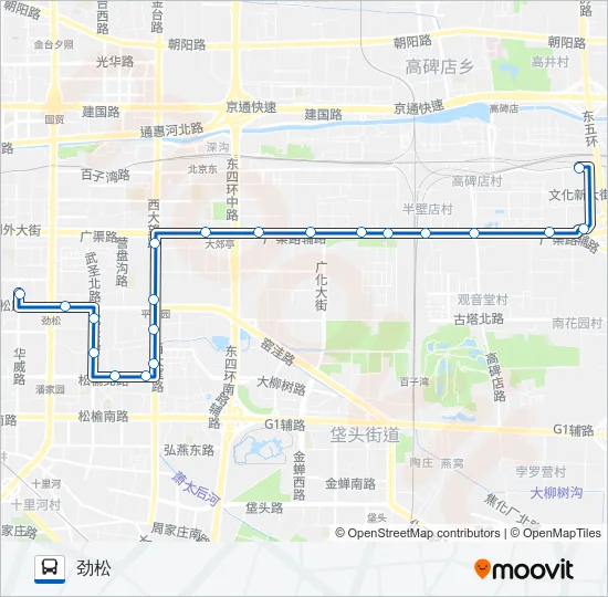 541 Bus Line Map