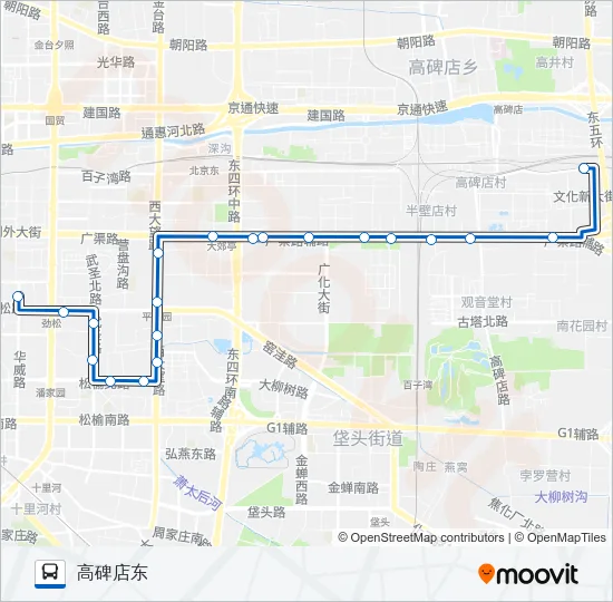 541 Bus Line Map