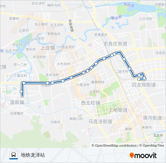 公交543路的线路图