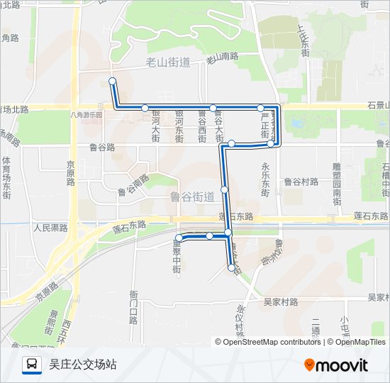 公交545路的线路图