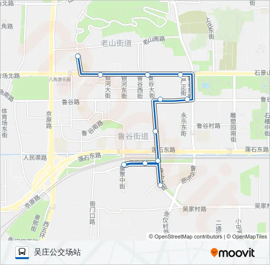 545 Bus Line Map